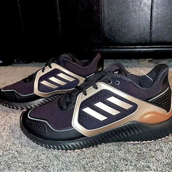 adidas Climawarm Bounce Black Gold Copper Metallic Sneakers Women's FW9638  Shoes